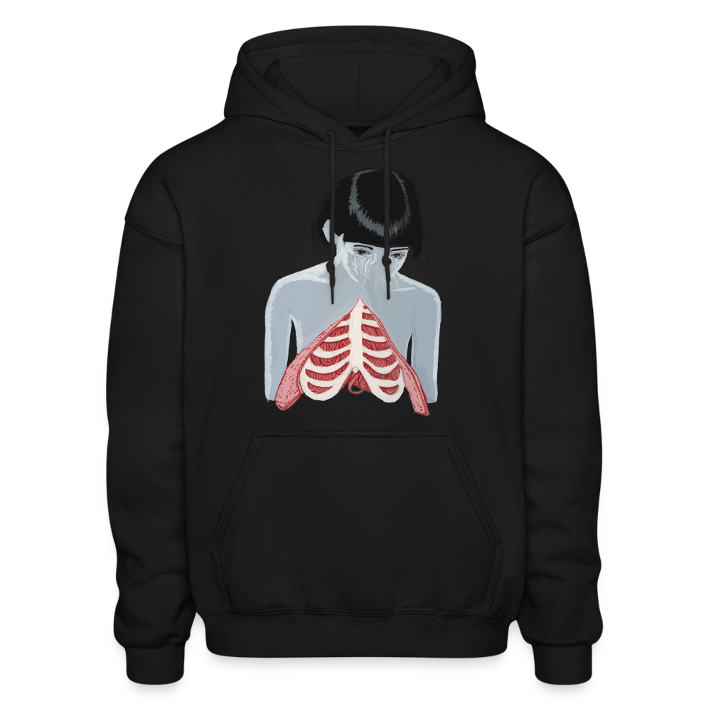 Hurting Silently Comfort Hoodie - black