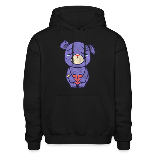 Heartbreak Bear Comfort Hoodie - black
