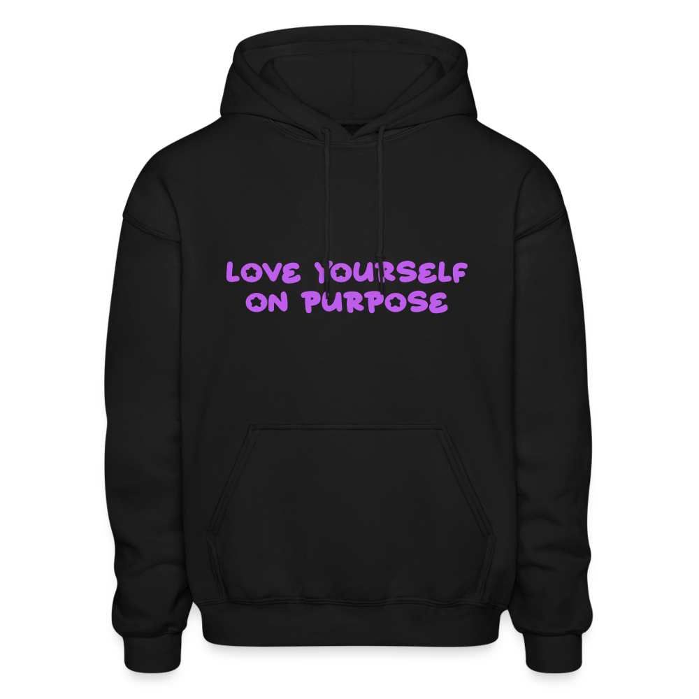 Love Yourself On Purpose Comfort Hoodie - black