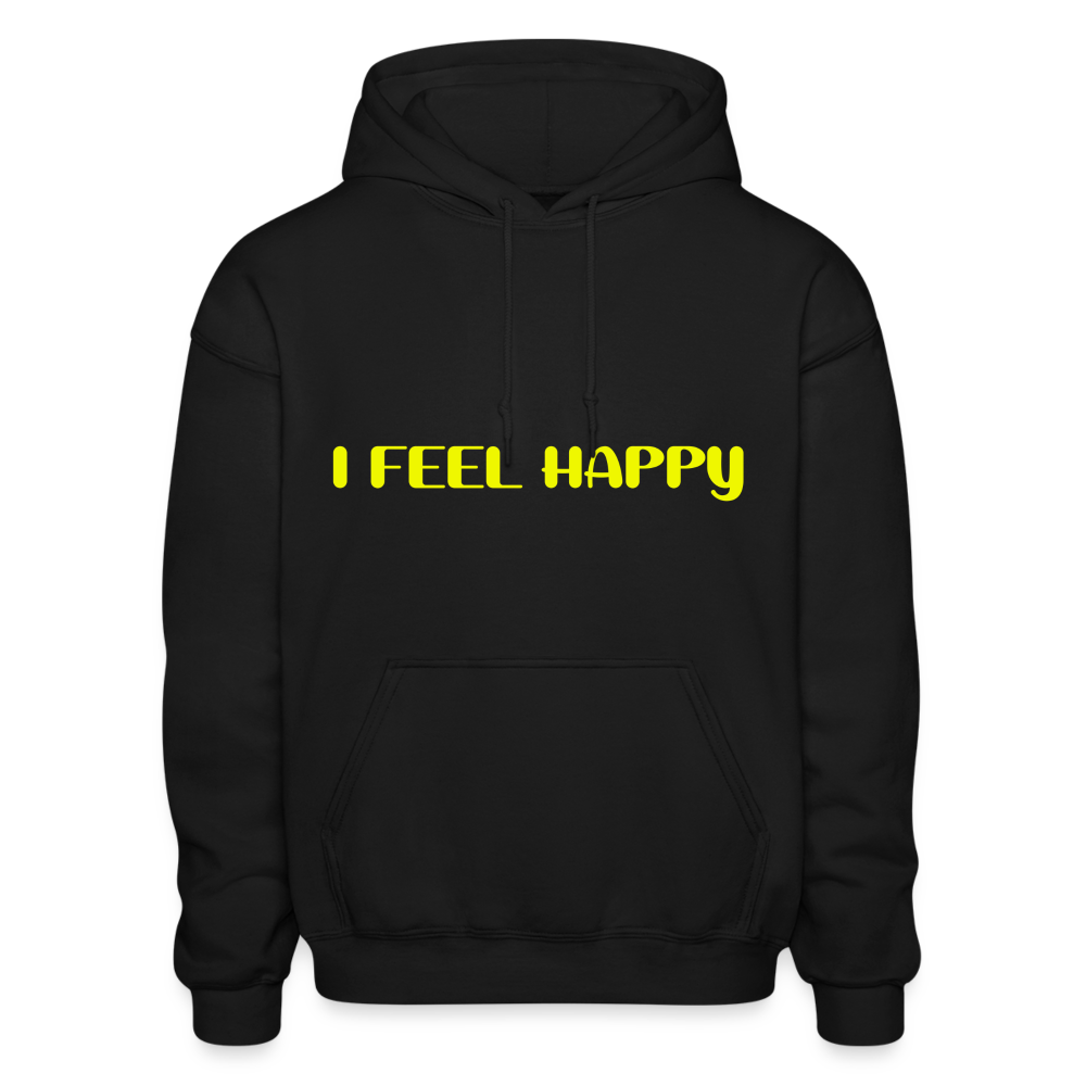 I Feel Happy Comfort Hoodie - black