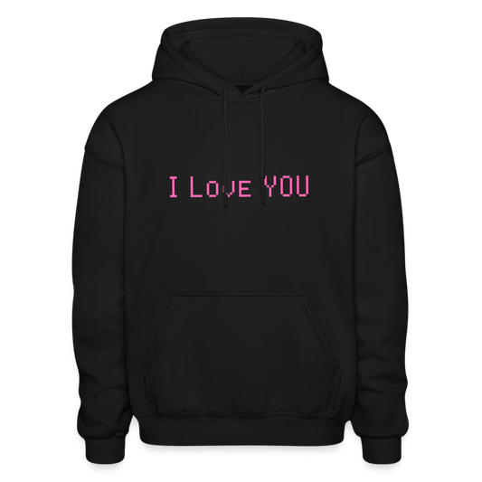I Love You Comfort Hoodie - black