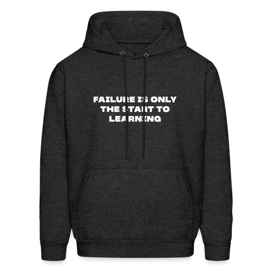 Failure is only the start to learning comfort hoodie - charcoal grey