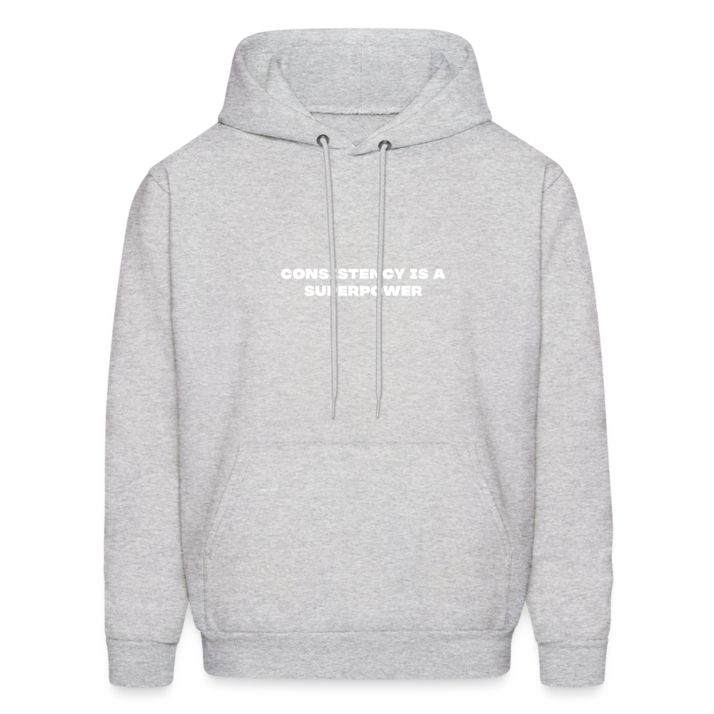 consistency is a superpower comfort hoodie - ash