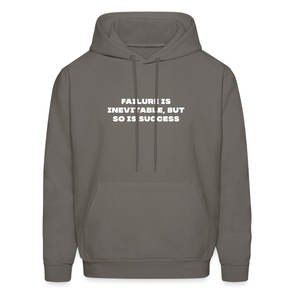 failure is inevitable but so is success comfort hoodie - asphalt gray