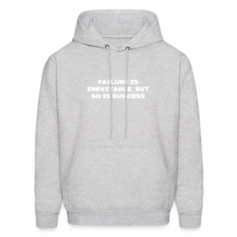 failure is inevitable but so is success comfort hoodie - ash