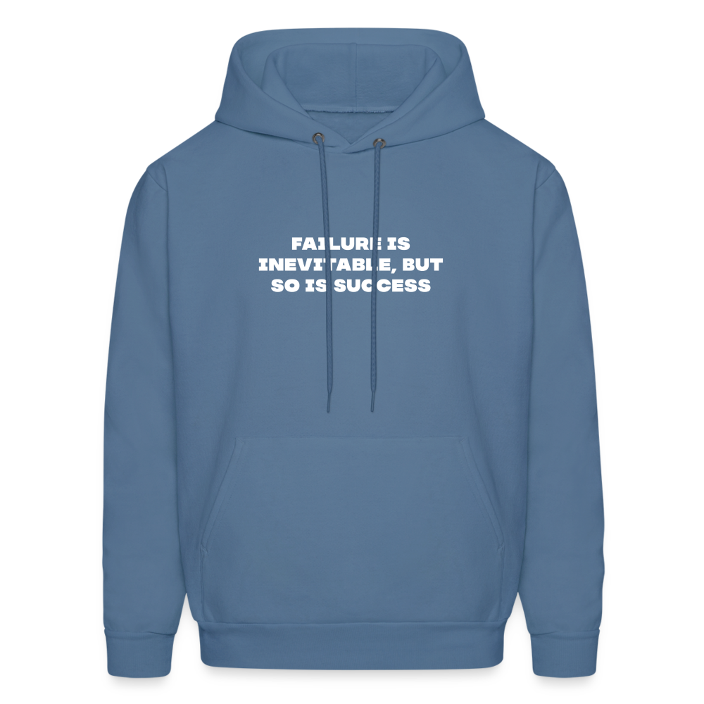 failure is inevitable but so is success comfort hoodie - denim blue