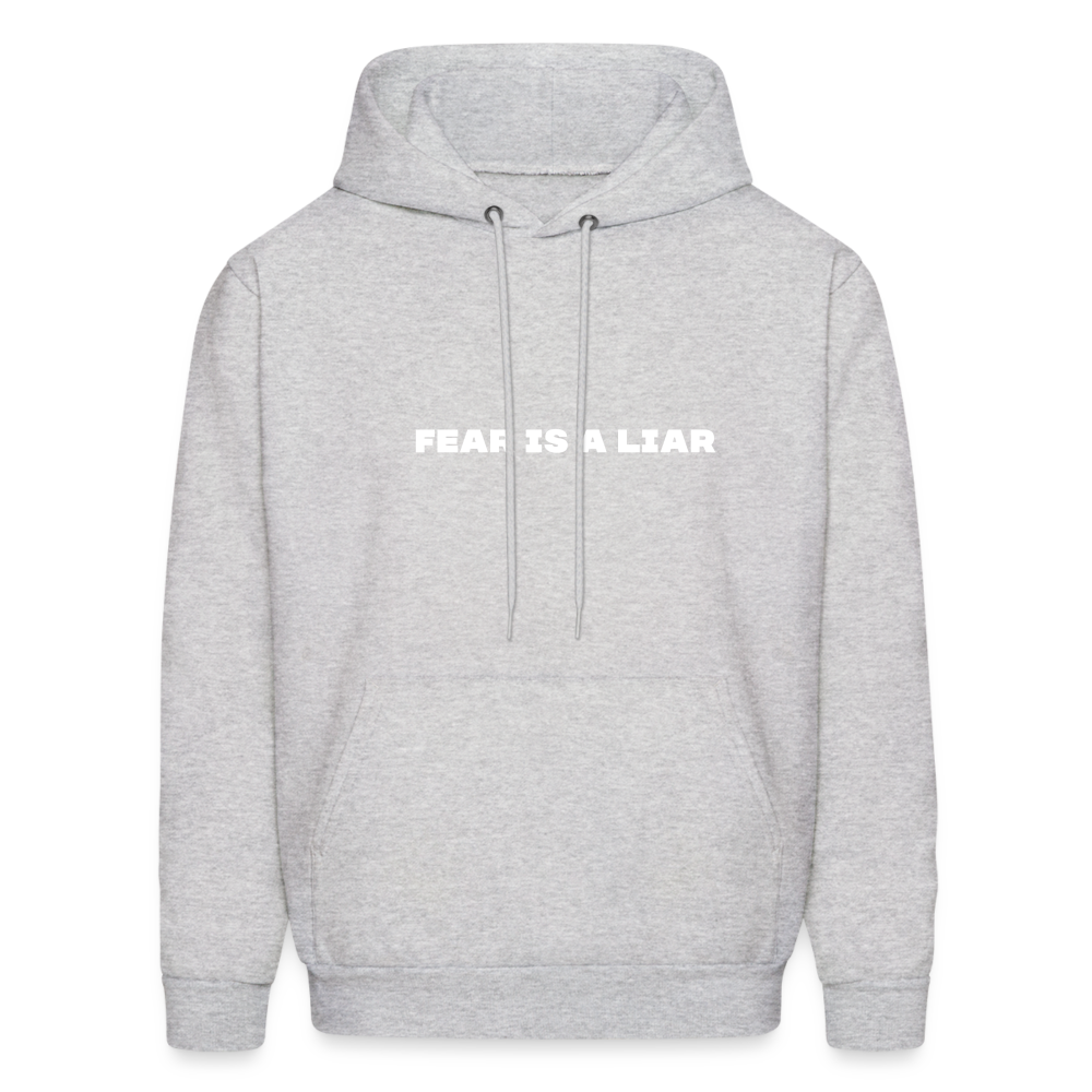 fear is a liar comfort hoodie - ash