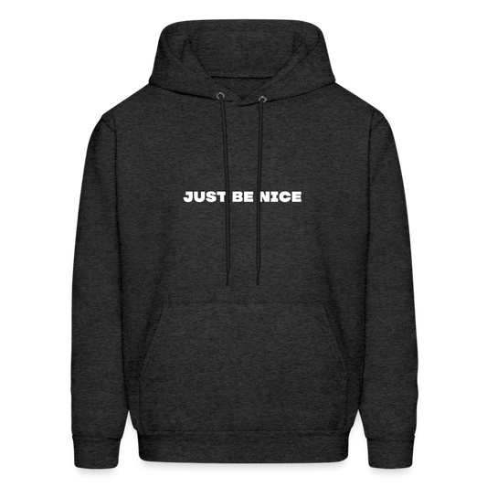 just be nice comfort hoodie - charcoal grey