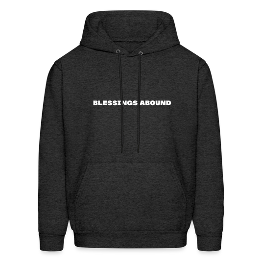 blessings abound comfort hoodie - charcoal grey