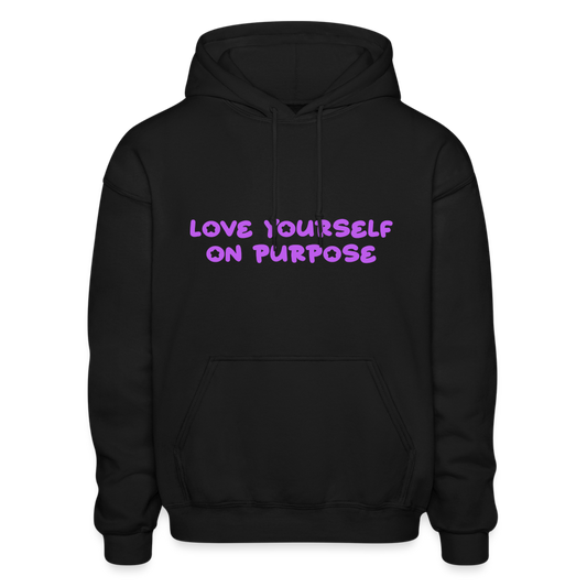 Love Yourself On Purpose Comfort Hoodie - black