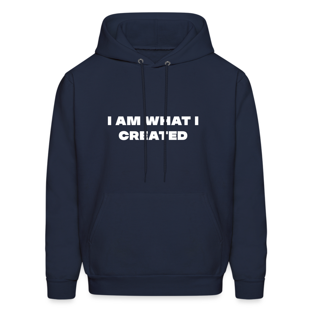 I am what i created comfort hoodie - navy