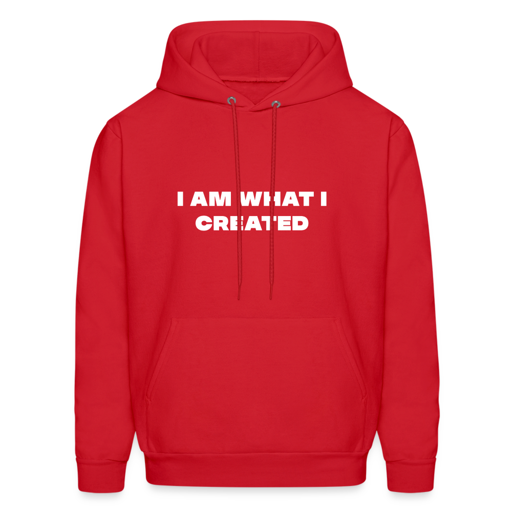 I am what i created comfort hoodie - red