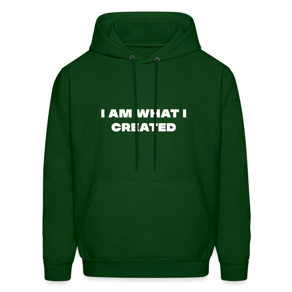 I am what i created comfort hoodie - forest green
