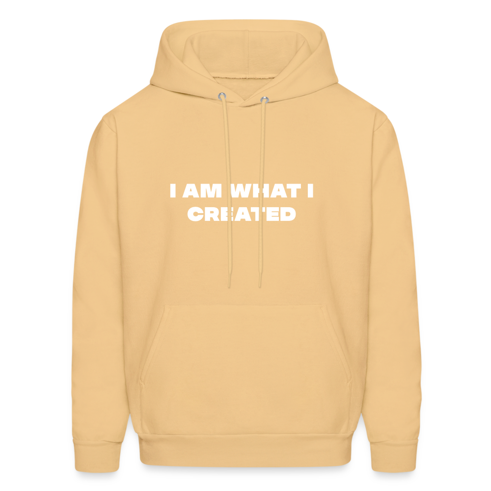 I am what i created comfort hoodie - light yellow
