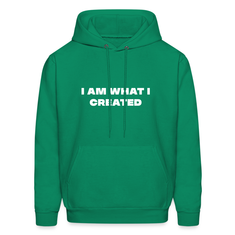 I am what i created comfort hoodie - kelly green