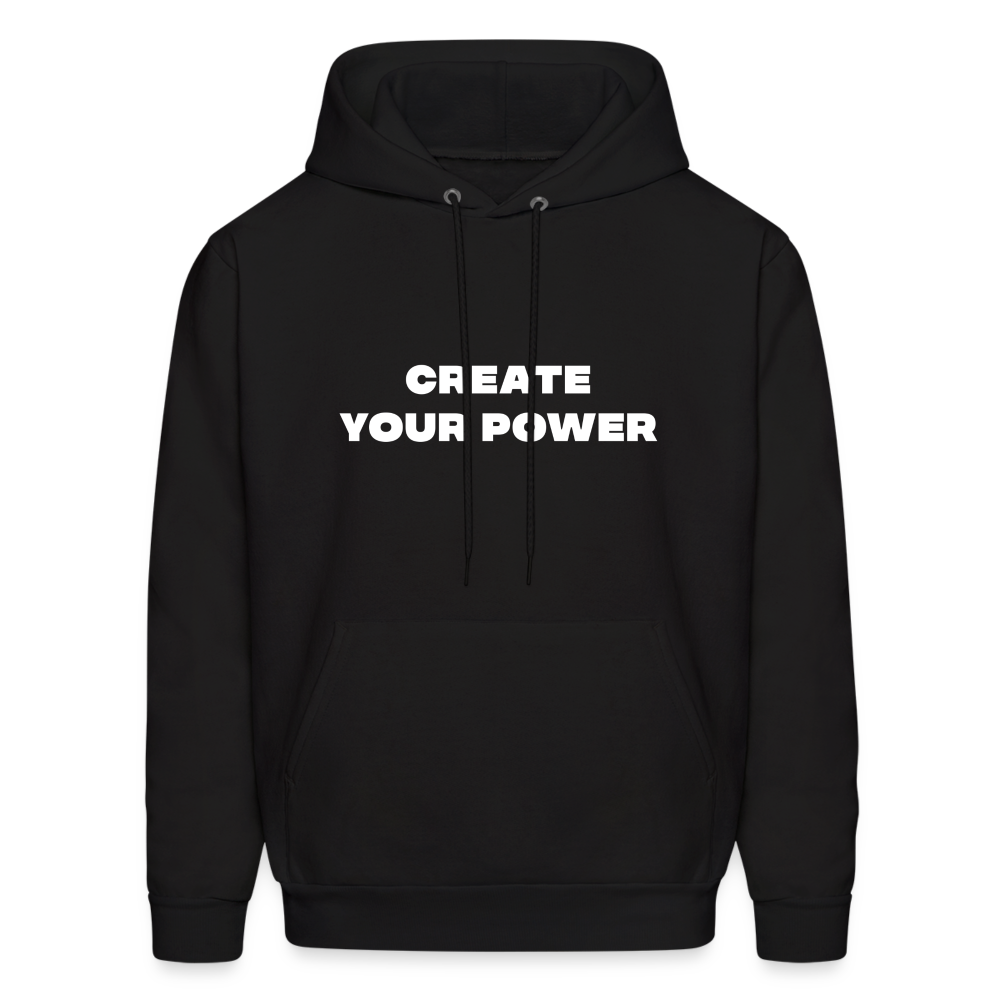 create your power comfort hoodie - black