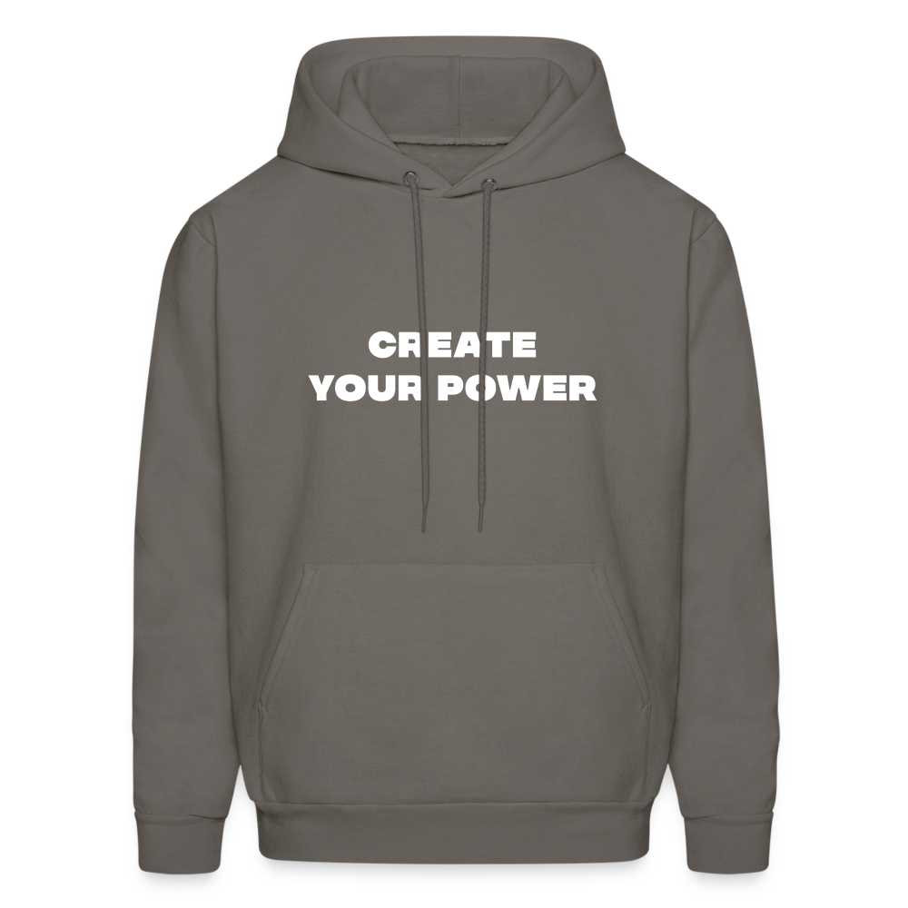 create your power comfort hoodie - asphalt gray