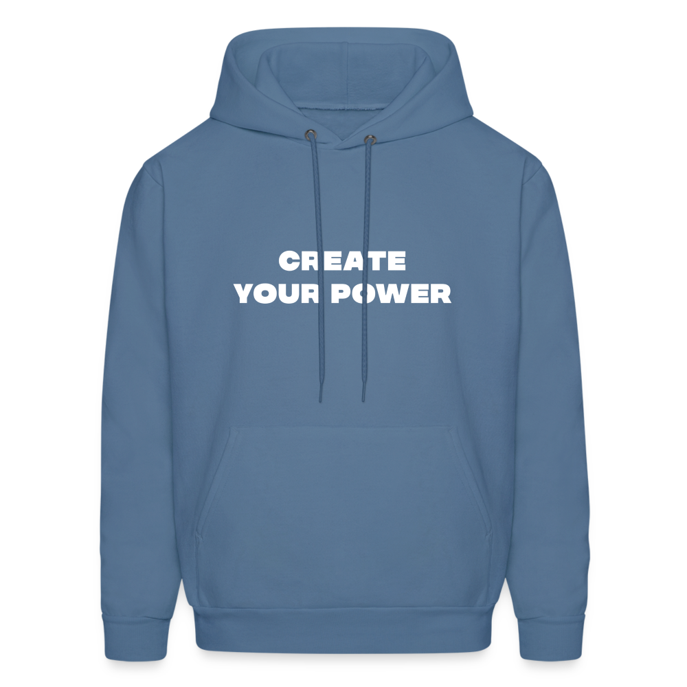 create your power comfort hoodie - denim blue