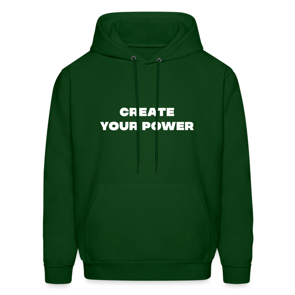 create your power comfort hoodie - forest green