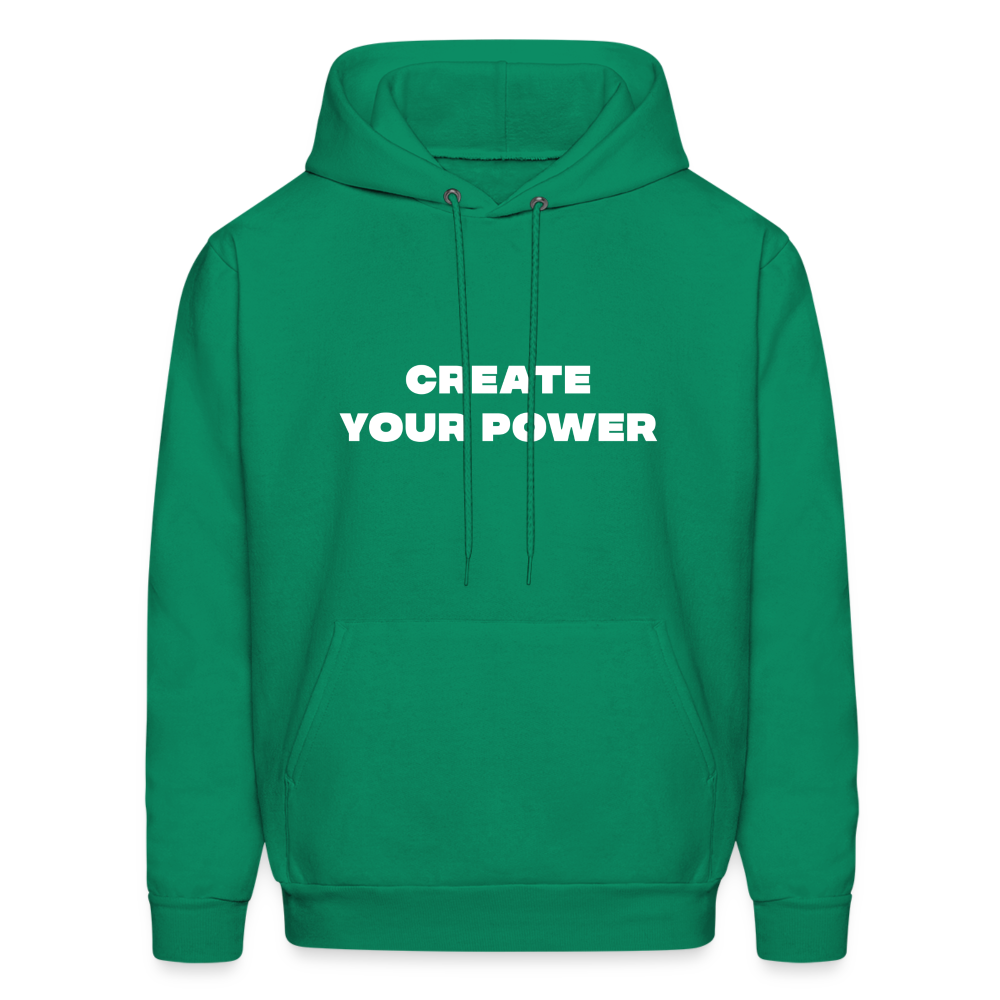 create your power comfort hoodie - kelly green