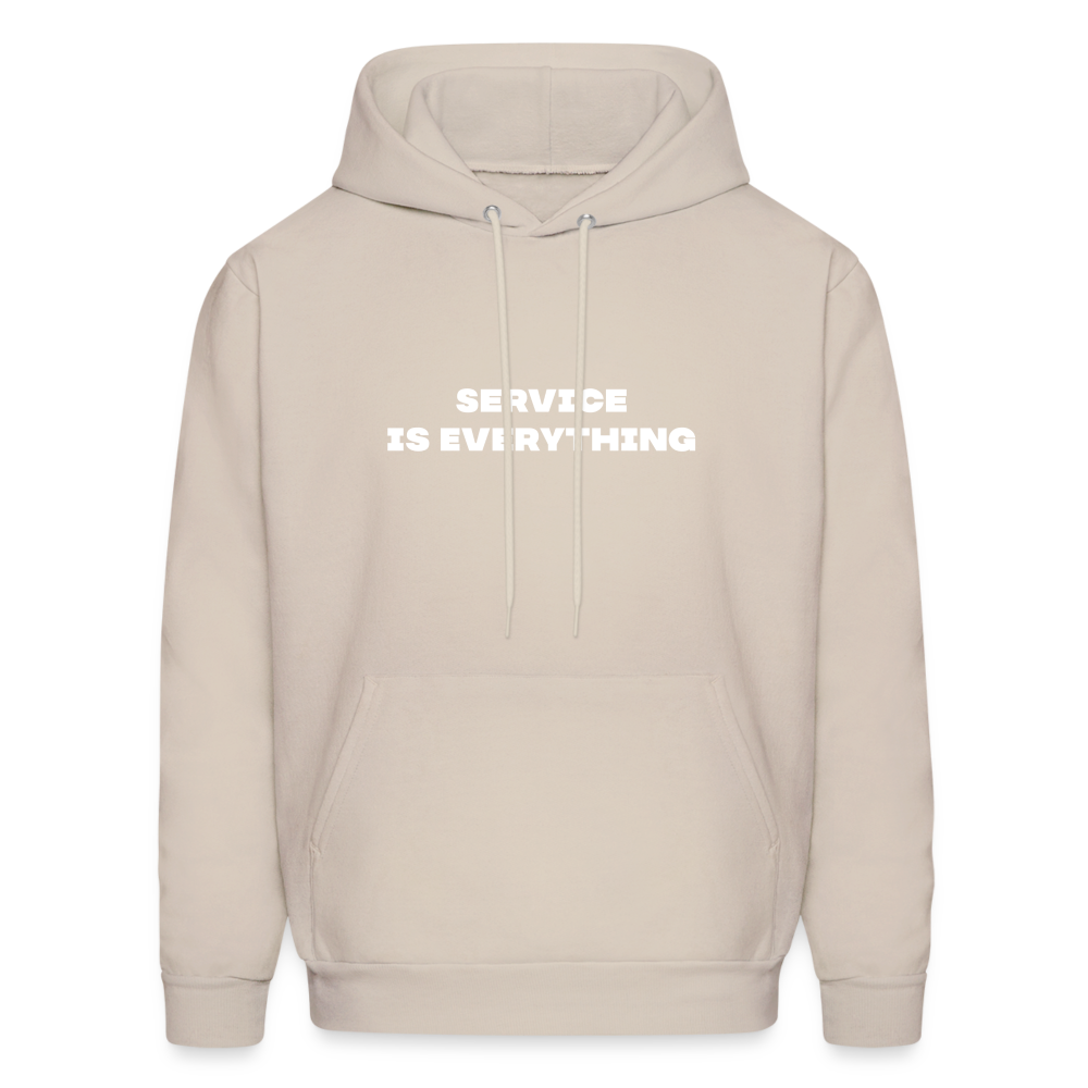 service is everything comfort hoodie - Sand