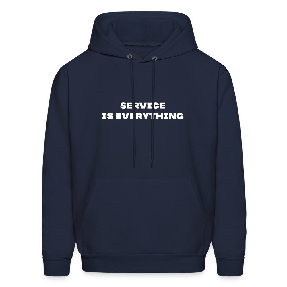 service is everything comfort hoodie - navy