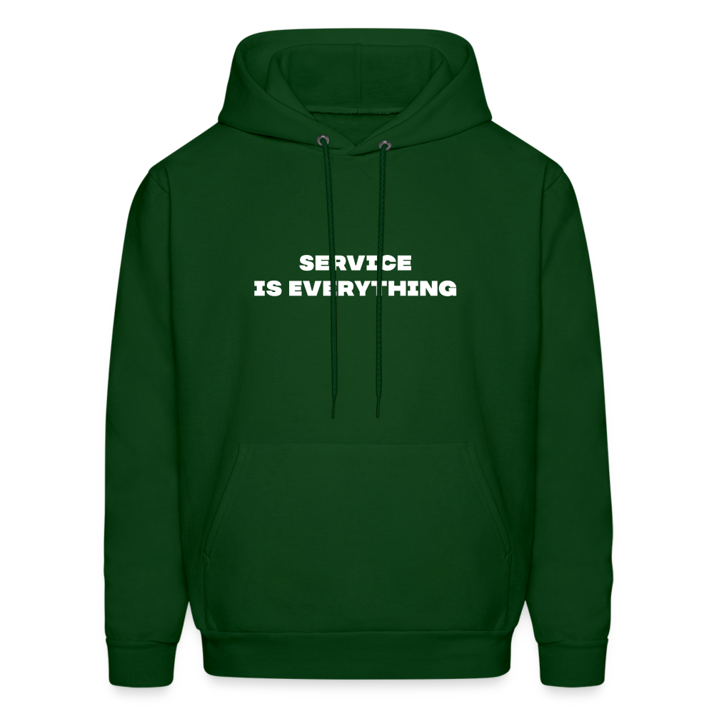 service is everything comfort hoodie - forest green
