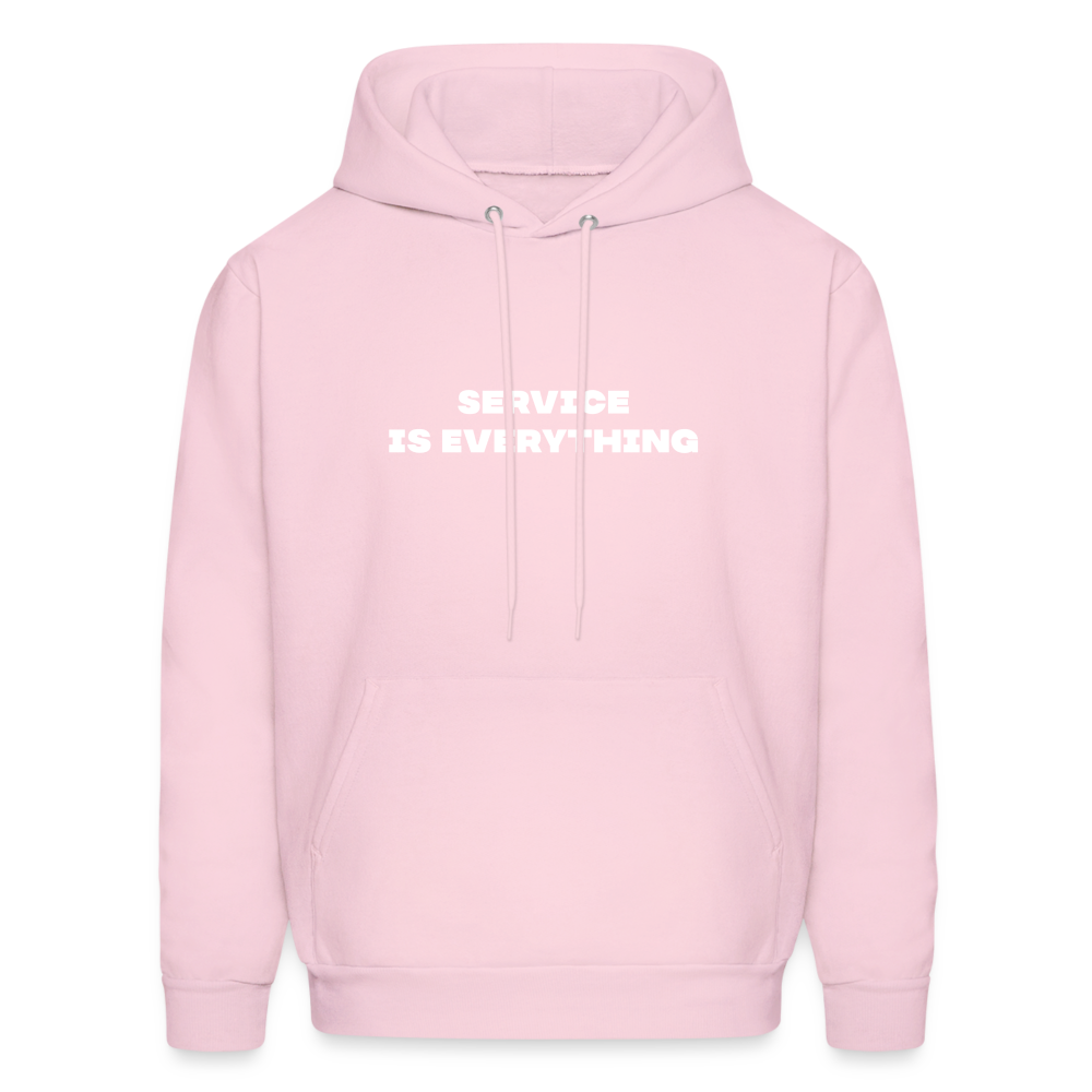 service is everything comfort hoodie - pale pink