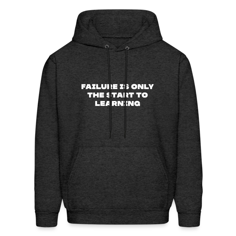 Failure is only the start to learning comfort hoodie - charcoal grey