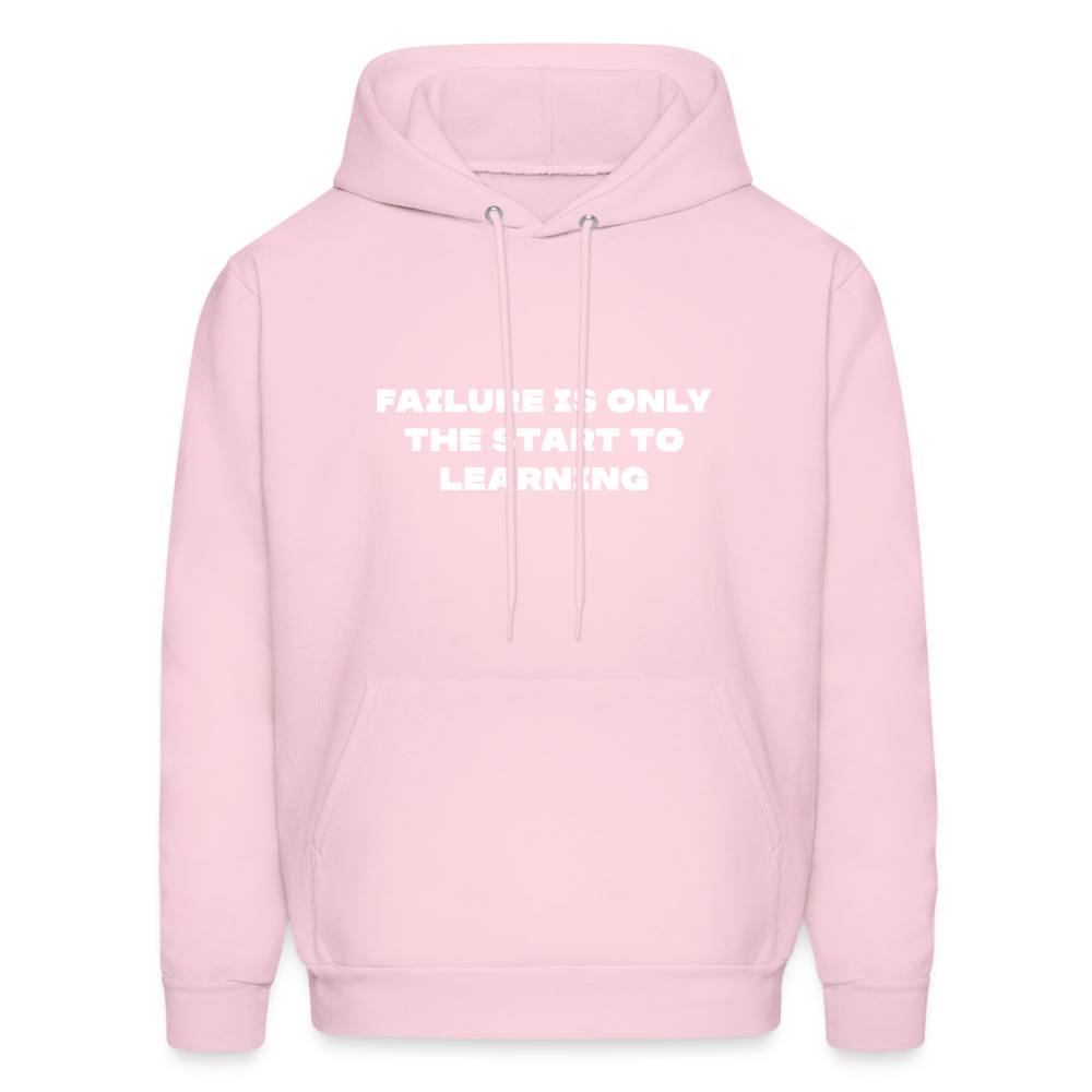 Failure is only the start to learning comfort hoodie - pale pink