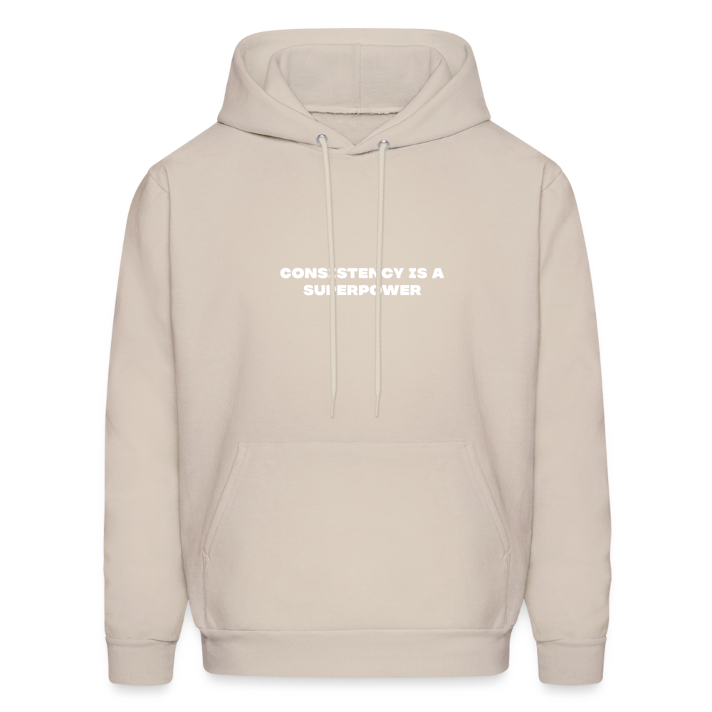 consistency is a superpower comfort hoodie - Sand
