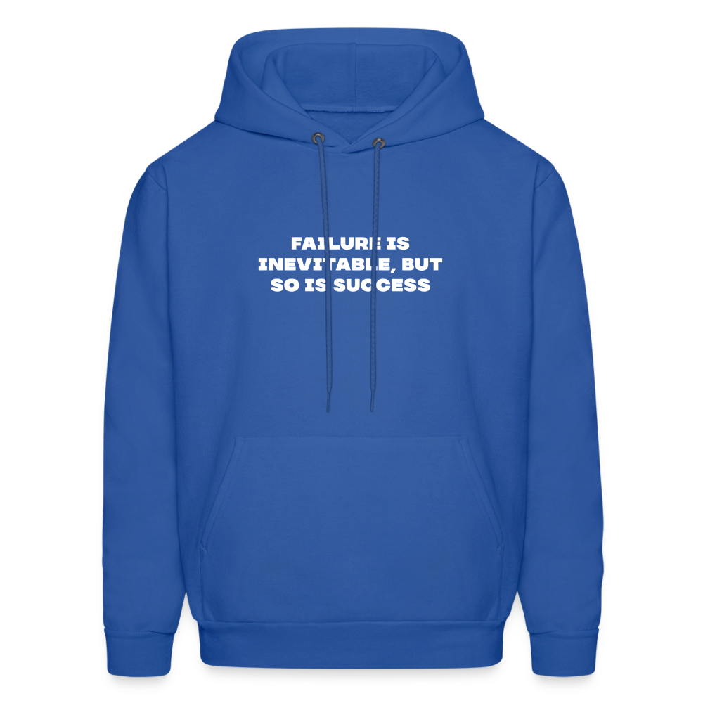 failure is inevitable but so is success comfort hoodie - royal blue