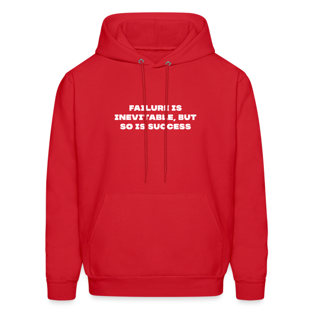 failure is inevitable but so is success comfort hoodie - red
