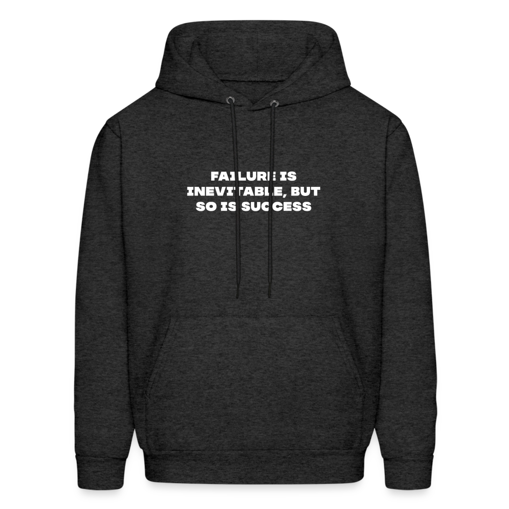 failure is inevitable but so is success comfort hoodie - charcoal grey