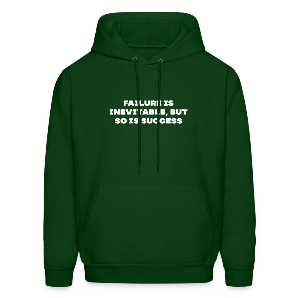 failure is inevitable but so is success comfort hoodie - forest green