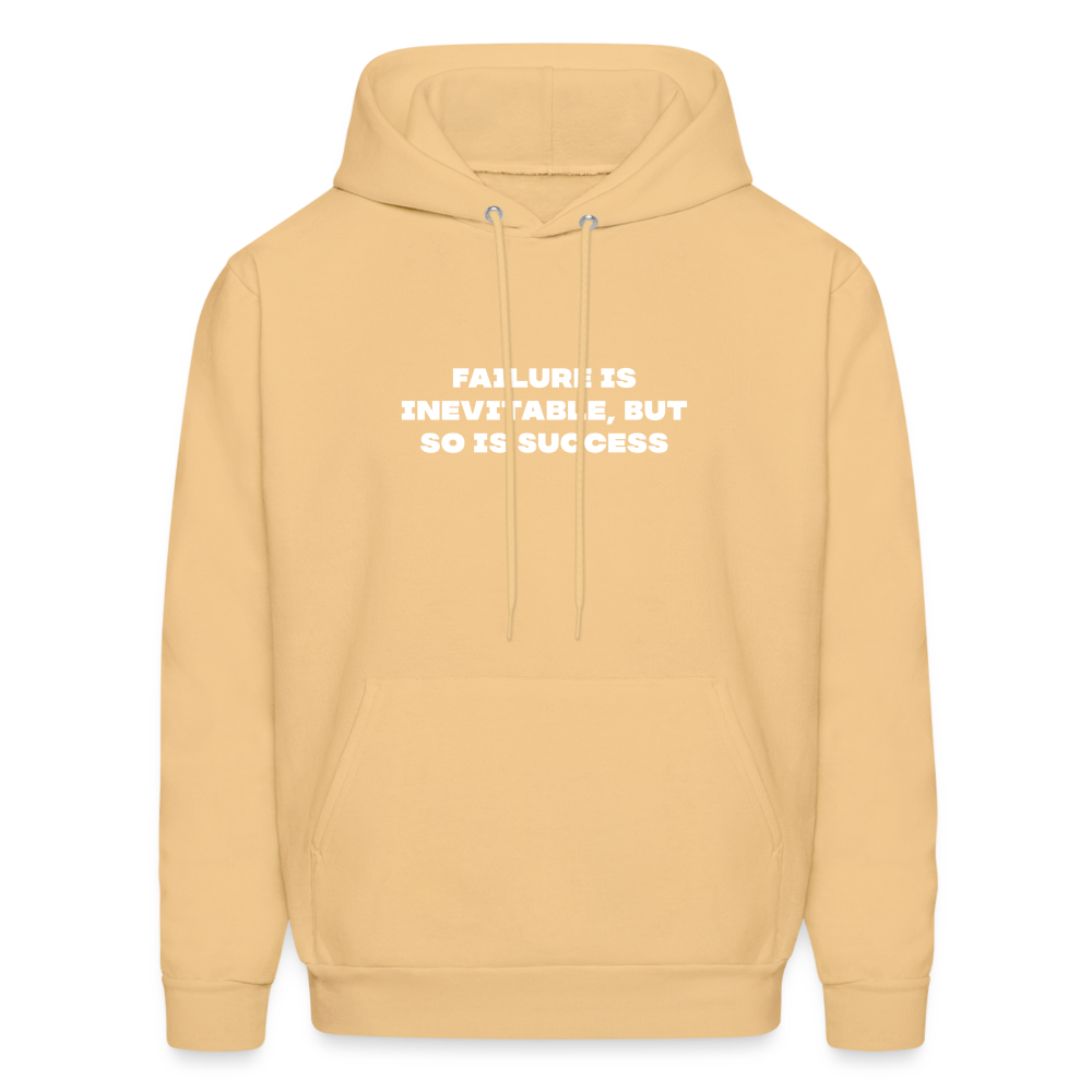 failure is inevitable but so is success comfort hoodie - light yellow