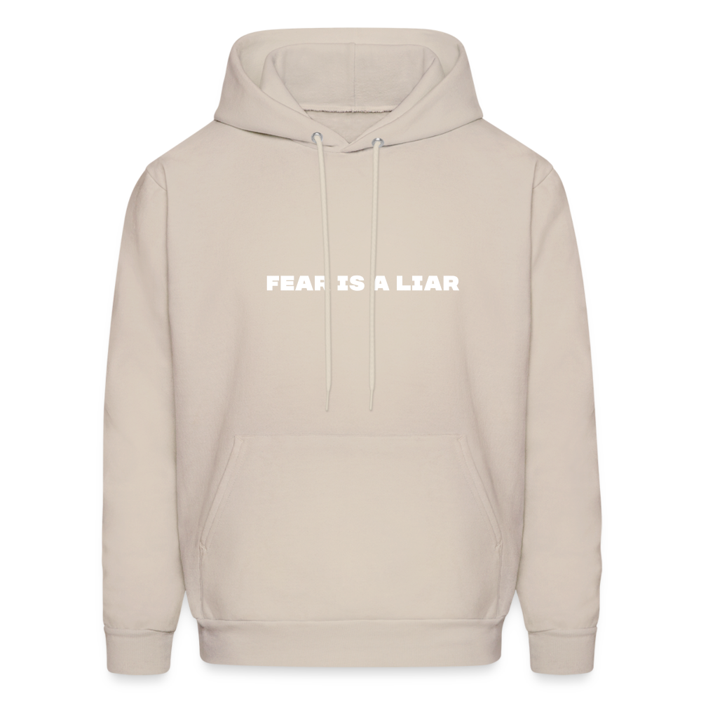 fear is a liar comfort hoodie - Sand