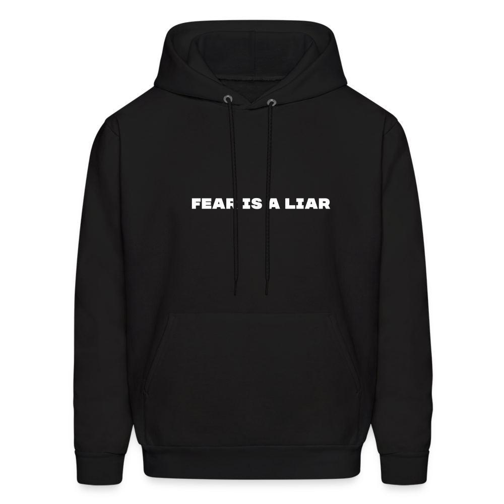 fear is a liar comfort hoodie - black