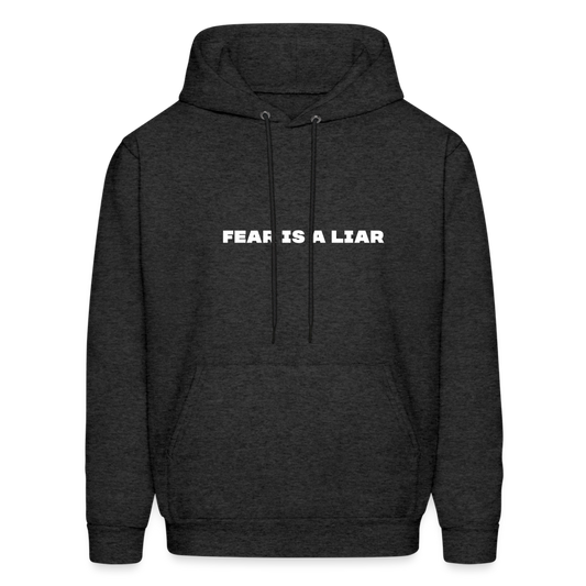 fear is a liar comfort hoodie - charcoal grey