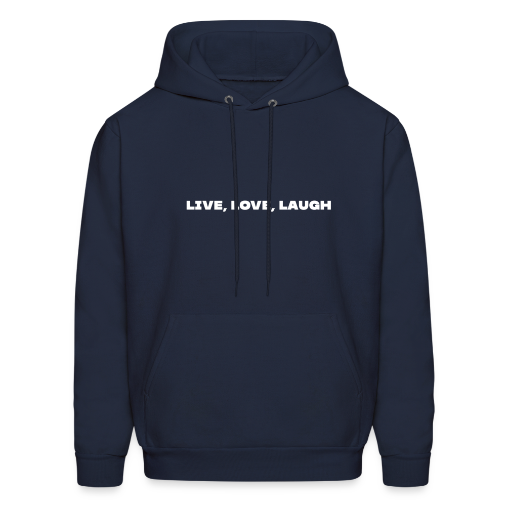 live love laugh comfort hoodie - navy