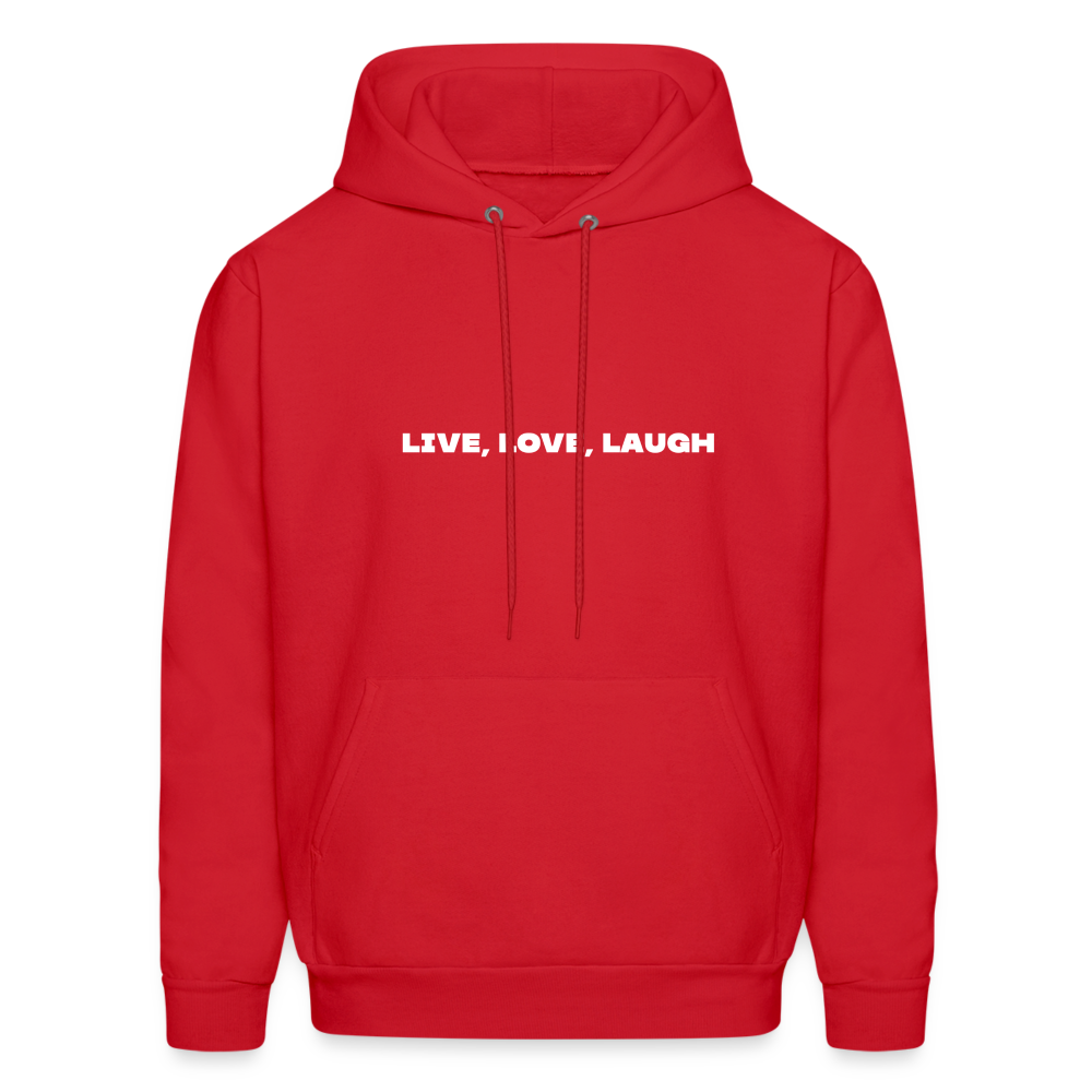 live love laugh comfort hoodie - red