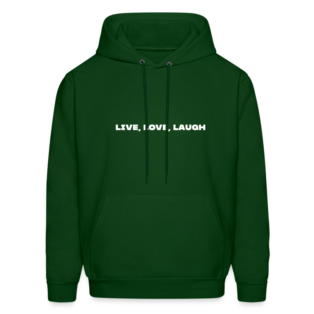 live love laugh comfort hoodie - forest green