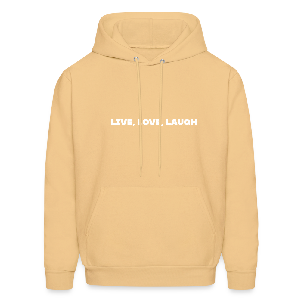 live love laugh comfort hoodie - light yellow