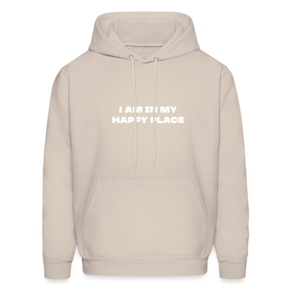 i am in my happy place comfort hoodie - Sand