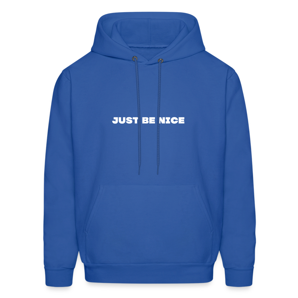 just be nice comfort hoodie - royal blue