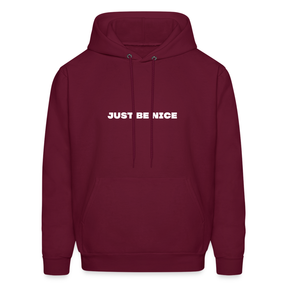 just be nice comfort hoodie - burgundy