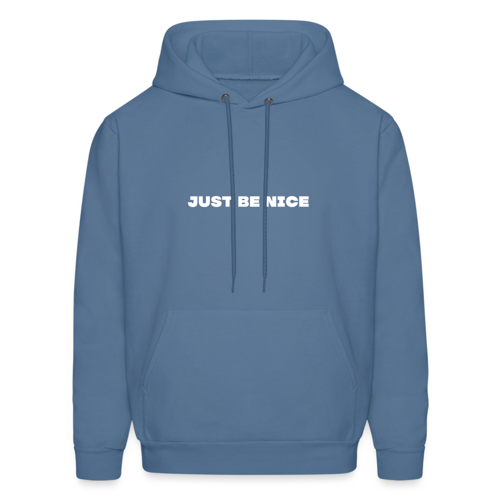 just be nice comfort hoodie - denim blue