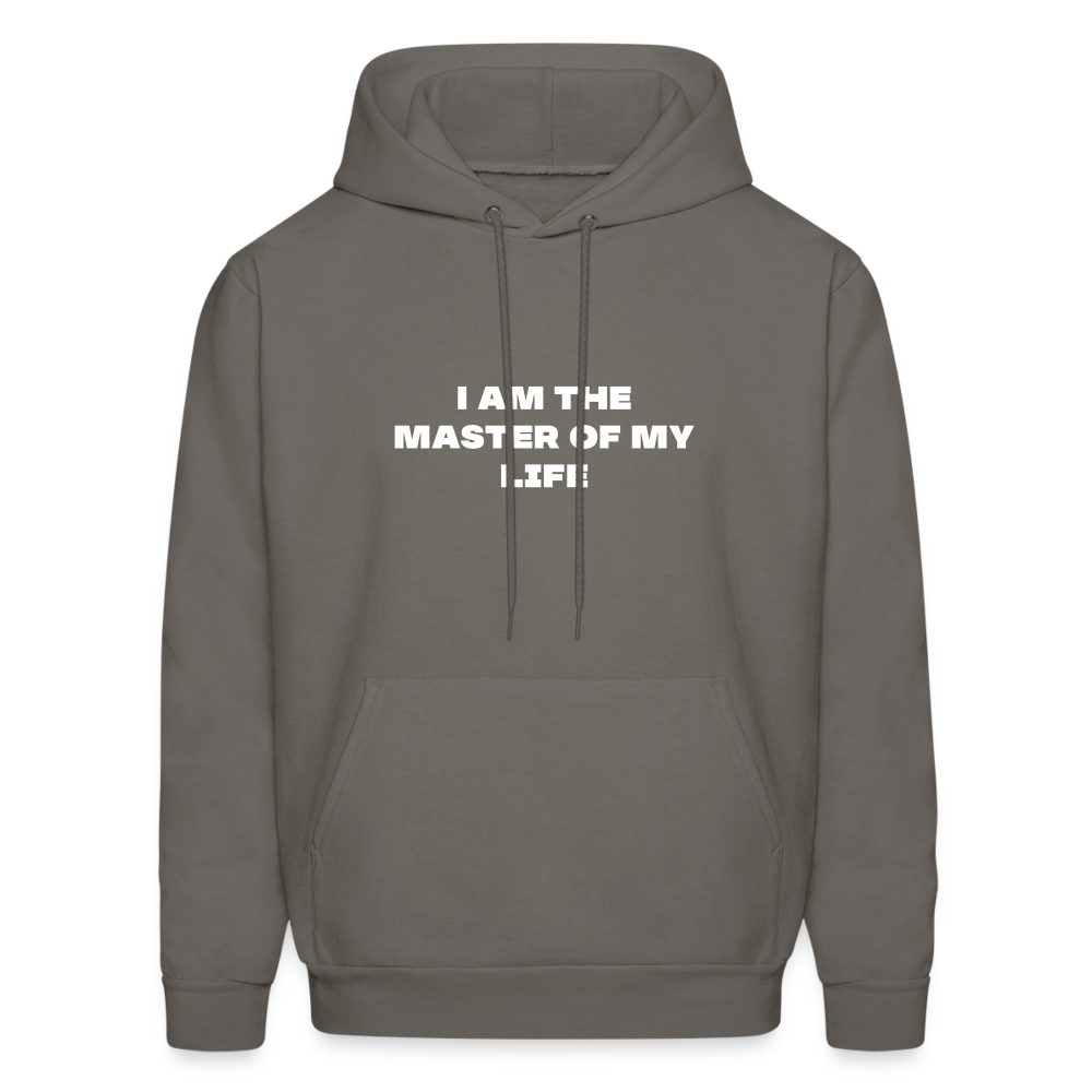 i am the master of my life comfort hoodie - asphalt gray