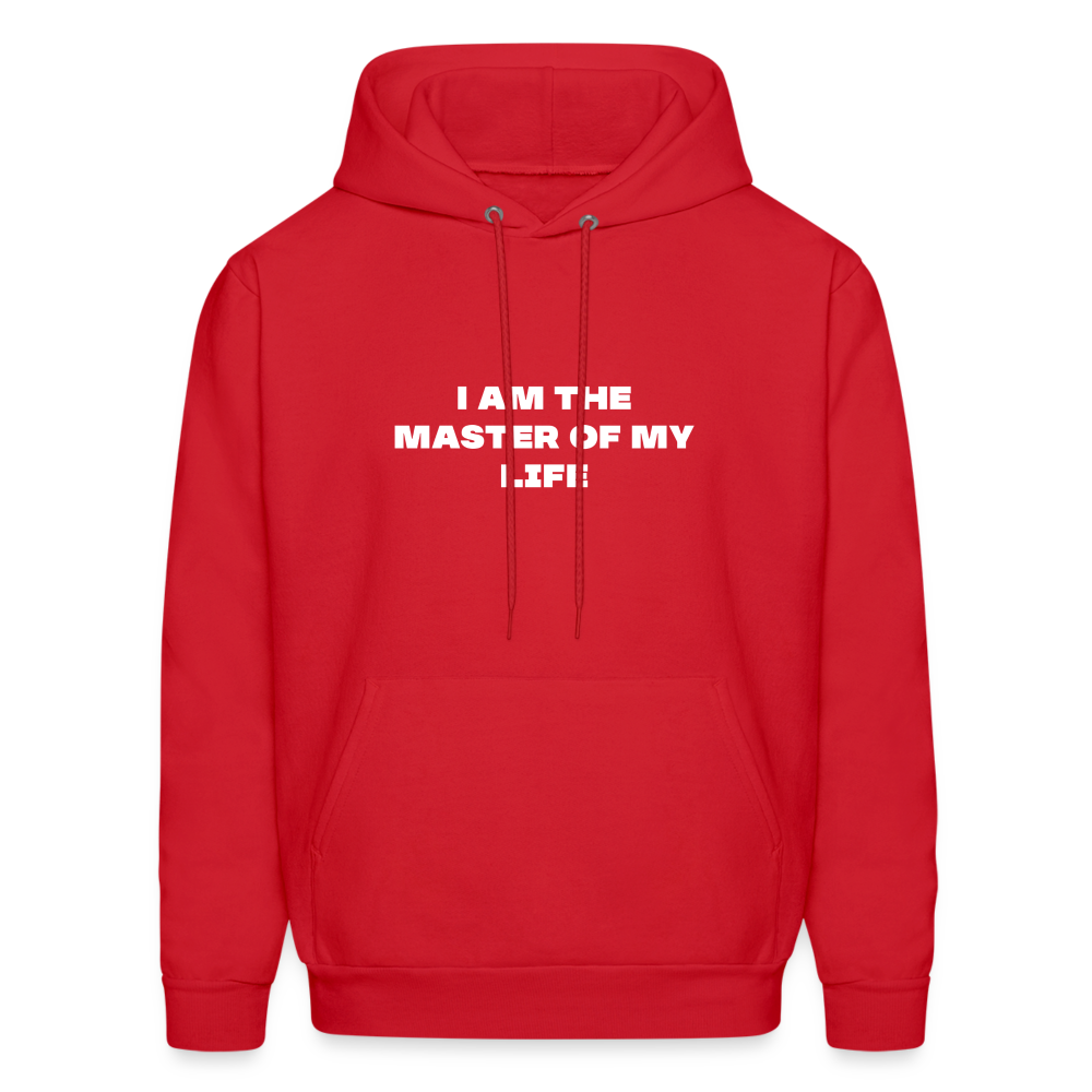 i am the master of my life comfort hoodie - red