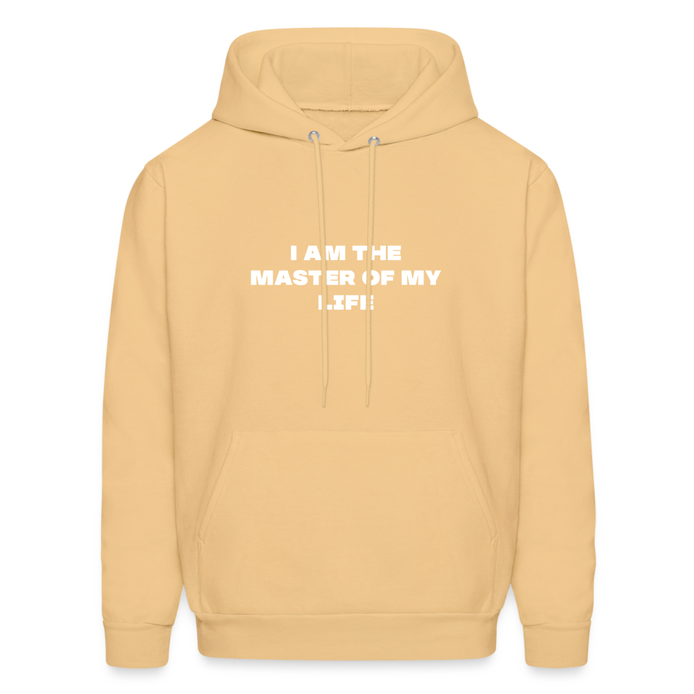 i am the master of my life comfort hoodie - light yellow